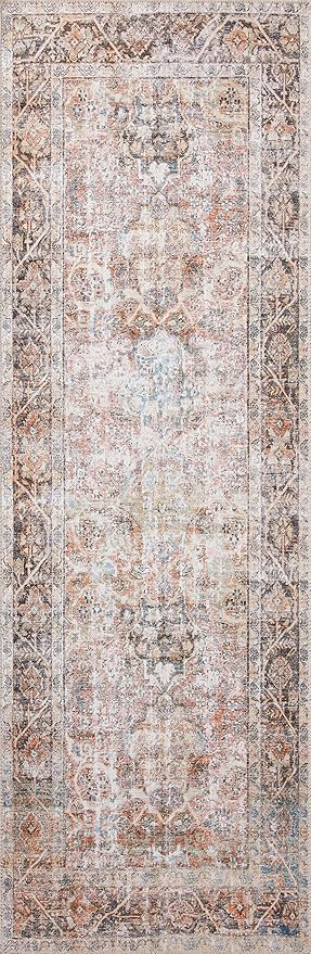 Loloi Adrian Collection ADR-05 Sunset/Charcoal 8'-6" x 11'-6", .19" Thick Area Rug