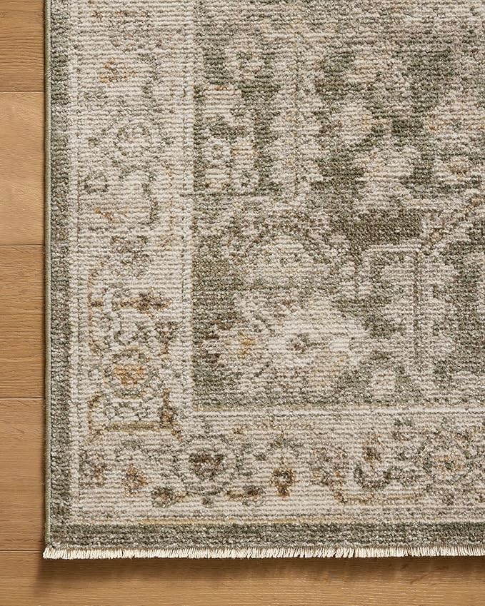 Loloi Magnolia Home by Joanna Gaines Pace Collection PAC-06 Forrest/Natural 9'-6" x 9'-6" Round Area Rug