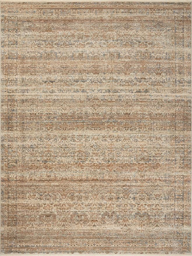 Loloi Amber Lewis Molly Collection MOL-01 Natural/Denim 7'-10" x 10' Low Pile Area Rug