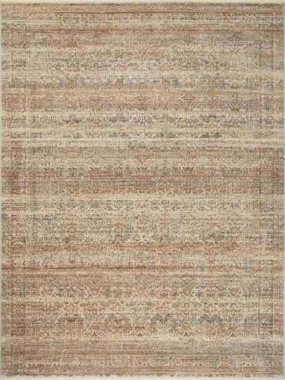 Loloi Amber Lewis Molly Collection MOL-01 Natural/Denim 2'-3" x 3'-10" Low Pile Accent Rug