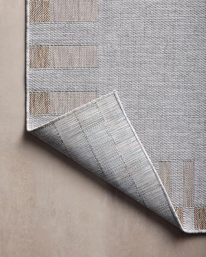 Loloi Amber Lewis Topanga Collection TOP-08 Silver/Natural 9'-2" x 12'-0" Indoor/Outdoor Area Rug