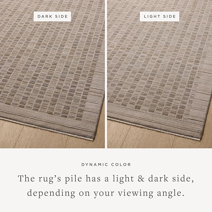 Loloi Amber Lewis Cali Collection CIL-02 Natural/Slate 2'-3" x 3'-11", .25" Pile Height, Accent Rug
