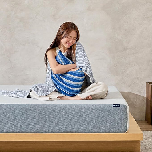 LIFEMENT Basic King Graphite Infused Memory Foam Mattress in a Box | Medium Firm Bed, Fiberglass Free, CertiPUR-US & Oeko-TEX Certified Foam, Cooling Pressure Relief Comfort, 6 Inch