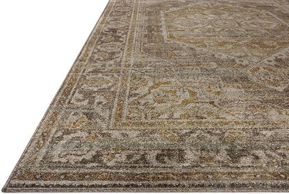 Loloi Magnolia Home by Joanna Gaines Mona Collection MOA-01 BARK/Sunrise 7'-6" x 10' Area Rug
