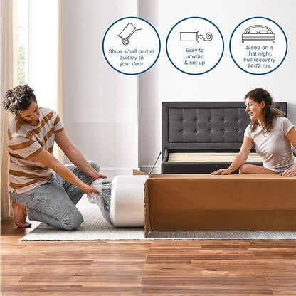 Cool Gel 10 Inch California King Memory Foam Mattress Medium Firm, King Size Memory Foam Mattress Cooling, Made in the USA, 10" Depth with Pressure Relief, CertiPUR-US Certified, CoolGel Bed
