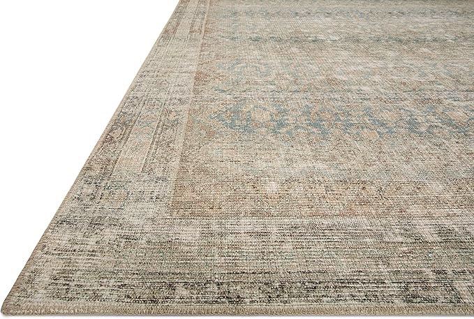 Loloi Angela Rose Aubrey Collection AUB-03 Jade/Natural 2'-6" x 7'-6", .19" Pile Height, Runner Rug