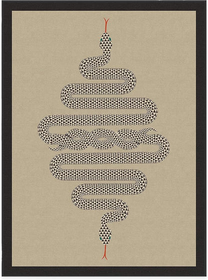 RUGGABLE x Jonathan Adler Washable Modern Area Rug – Venom Neutral 9x12, Stain-Resistant, Non-Slip – Large Machine Washable Rugs for Living Room, Bedroom, Hallway, Entryway & Office–with Standard Pad
