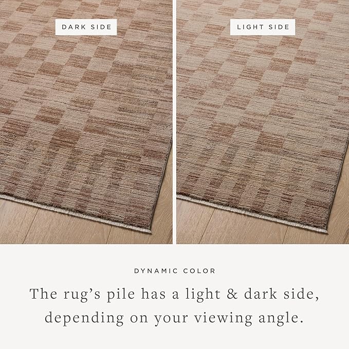 Loloi Amber Lewis Cali Collection CIL-06 Brick/Natural 11'-6" x 15'-7", .25" Pile Height, Area Rug