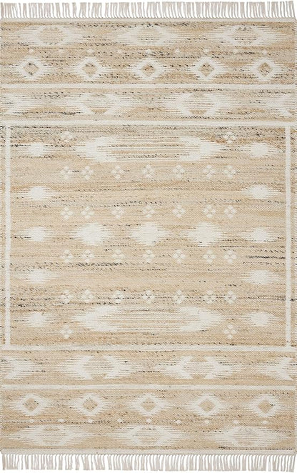 Loloi Angela Rose Rivers Collection RIV-04 Natural/Ivory 7'-9" x 9'-9" Reversible Area Rug