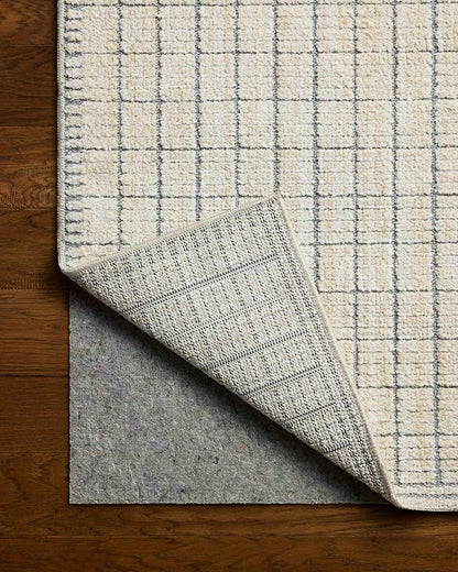 Loloi Amber Lewis Bexley Collection BEX-04 Slate/Natural 2'-7" x 10'-0" Runner Rug Neutral, Textured, Living, Bedroom, Dining, Carpet