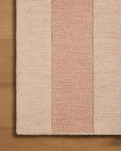 Loloi Leanne Ford Craven Collection CVN-01 Blush/Rose 9'-3" x 13' Area Rug Geometrical, Patterned, Neutral, Living Room, Bedroom, Dining Room