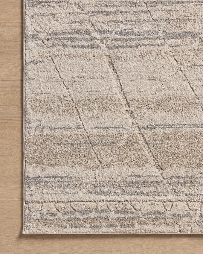 Loloi Amber Lewis Monty Collection MOT-02 Ivory/Natural 11'-6" x 15', .50" Pile Height, Area Rug