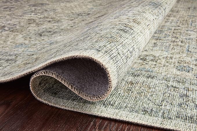 Loloi Skye Collection SKY-14 Natural/Sage 6'-0" x 9'-0" Area Rug