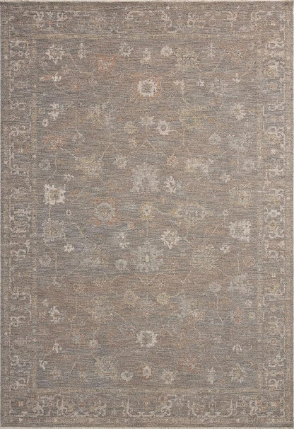 Loloi Chris Loves Julia Louisa Collection LOI-01 Stone/Multi 5'-3" x 5'-3", .38" Pile Height, Round Area Rug