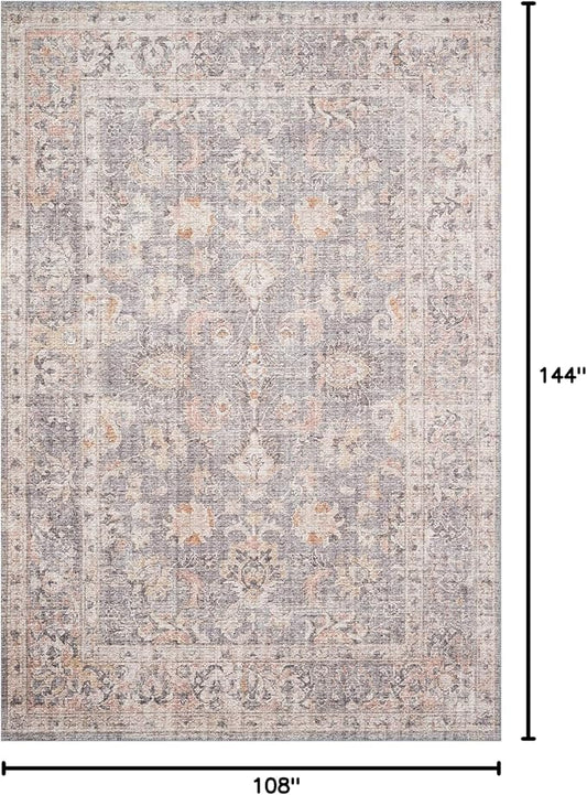 Loloi Skye Collection SKY-01 Grey/Apricot 9'-0" x 12'-0" Area Rug