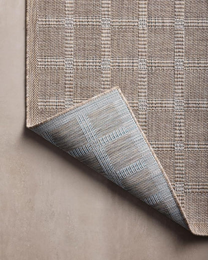 Loloi Amber Lewis Topanga Collection TOP-01 Natural/Bone 5'-3" x 7'-6" Indoor/Outdoor Area Rug