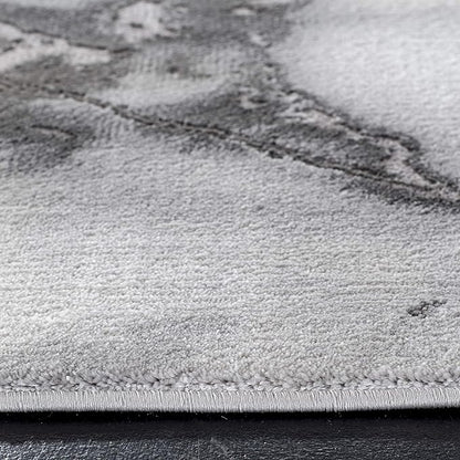 SAFAVIEH Craft Collection Area Rug - 8' x 10', Grey & Silver, Modern Abstract Design, Non-Shedding & Easy Care, Ideal for High Traffic Areas in Living Room, Bedroom (CFT877G)