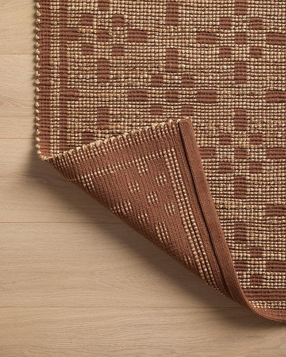 Loloi Chris Loves Julia Judy Collection JUD-07 Natural/Spice 3'-6" x 5'-6" Accent Rug