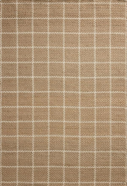 Loloi Chris Loves Julia Fletcher Collection FLE-01 Natural/Ivory 9'-3" x 13', .37" Pile Height, Area Rug