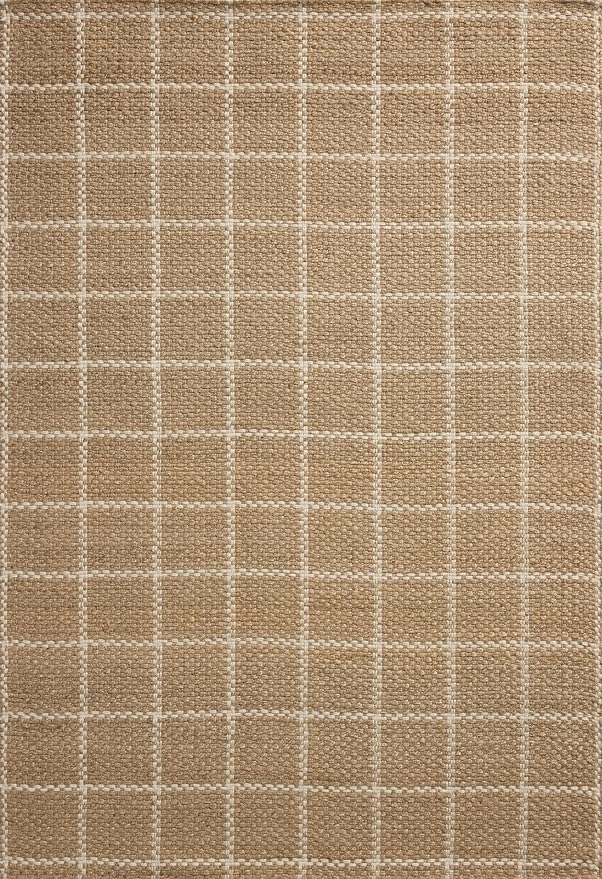 Loloi Chris Loves Julia Fletcher Collection FLE-01 Natural/Ivory 3'-6" x 5'-6", .37" Pile Height, Accent Rug