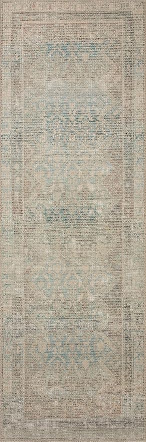 Loloi Angela Rose Aubrey Collection AUB-03 Jade/Natural 7'-6" x 9'-6", .19" Pile Height, Area Rug