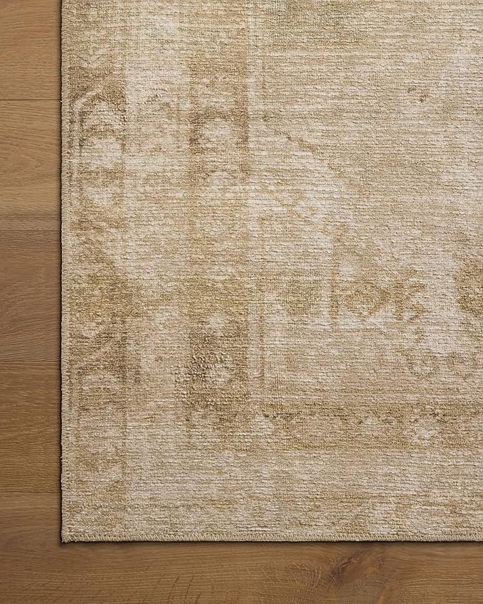 Loloi Amber Lewis Cambria Collection CBR-04 Natural/Jade 2'-0" x 5'-0" Accent Rug Jute, Neutral, Vintage Style, Antique Tone, Living, Bedroom, Dining, Carpet