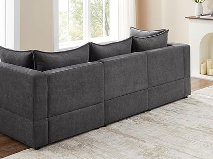 VANOMi Modular Sectional Sofa, 6 Seater Sectional Sofa Modular Sectional Couch for Living Room, U Shape Sofa