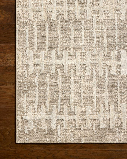 Loloi Amber Lewis Bexley Collection BEX-02 Taupe/Natural 2'-7" x 8'-0" Runner Rug Neutral, Textured, Living, Bedroom, Dining, Carpet