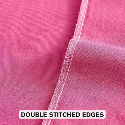 FUTEI Hot Pink Chenille Throw Pillow Covers 26x26 Inch Set of 2,Soft Striped & Diamond Textured Euro Pillow Shams,Modern Home Decor for Couch Living Room