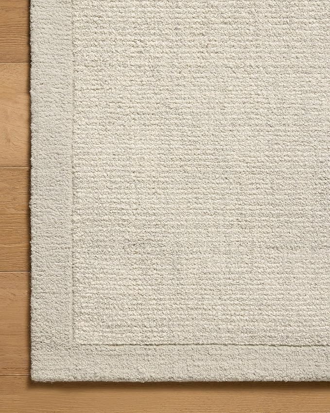 Loloi Magnolia Home by Joanna Gaines Henley Collection HNY-01 Ivory/Silver 2'-6" x 7'-6" Runner Rug