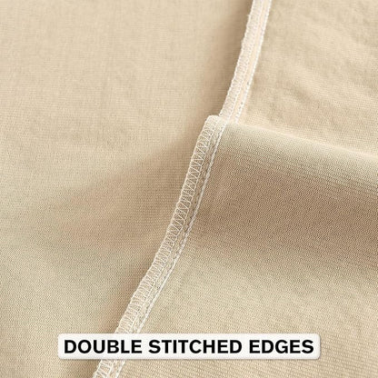 FUTEI Beige Chenille Throw Pillow Covers 22x22 Inch Set of 2,Soft Striped & Diamond Textured Cushion Cases,Modern Home Decor for Couch Living Room