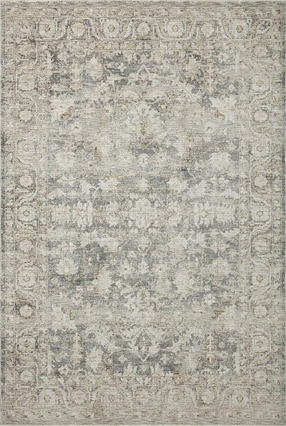 Loloi Amber Lewis Honora Collection HON-02 Slate/Beige 5'-3" x 7'-9" Area Rug