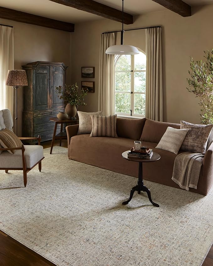 Loloi Amber Lewis Honora Collection HON-05 Bone/Multi 6'-7" x 9'-2" Area Rug