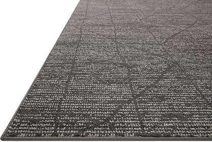 Loloi Kamala Collection KAM-06 Charcoal/Ivory 5'-3" x 7'-9" Area Rug