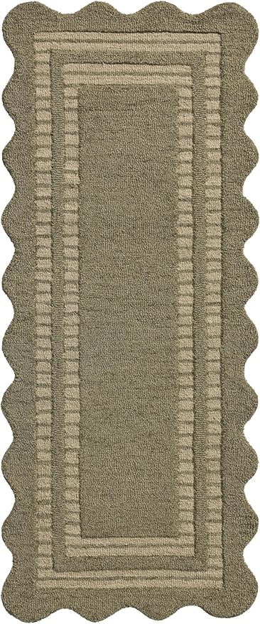 Loloi Chris Loves Julia Scottie Collection SCO-01 Olive/Pebble 9'-3" x 13', .87" Pile Height, Area Rug