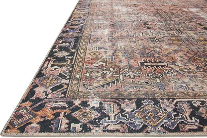 Loloi Chris Loves Julia Jules Collection JUL-02 Terracotta/Multi 2'-6'' x 7'-6'', .13" Pile Height, Runner Rug