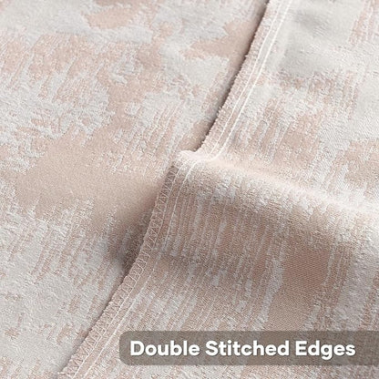 FUTEI Pink White Decorative Throw Pillow Covers 12x20 Inch Set of 2,Soft Faux Cashmere Jacquard - Textured & Cozy Pillow Case,Modern Home Decor for Couch Bed Living Room