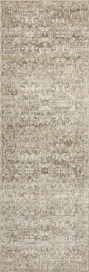 Loloi Amber Lewis Honora Collection HON-04 Bark/Dove 5'-3" x 7'-9" Area Rug