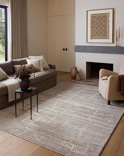 Loloi Amber Lewis Monty Collection MOT-07 Natural/Mist 9'-2" x 13', .50" Pile Height, Area Rug