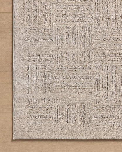 Loloi Amber Lewis Monty Collection MOT-01 Ivory/Taupe 2'-7" x 8'-0", .50" Pile Height, Runner Rug