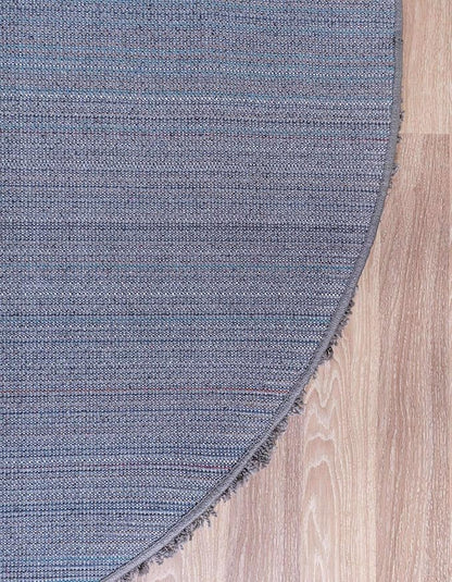 Unique Loom Solid Shag Collection Area Rug (7' 1" Round, Graphite Gray)