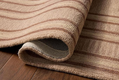 Loloi Chris Loves Julia Alfie Collection ALF-01 Blush/Rose 2'-6" x 9'-9" Runner Rug Wool Neutral Living Bedroom Dining Carpet