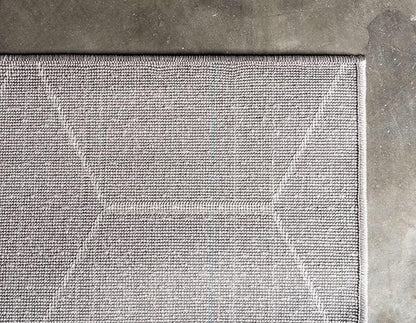 Unique Loom Trellis Frieze Collection Area Rug - Geometric (5' 1" x 8', Light Gray/ Ivory)
