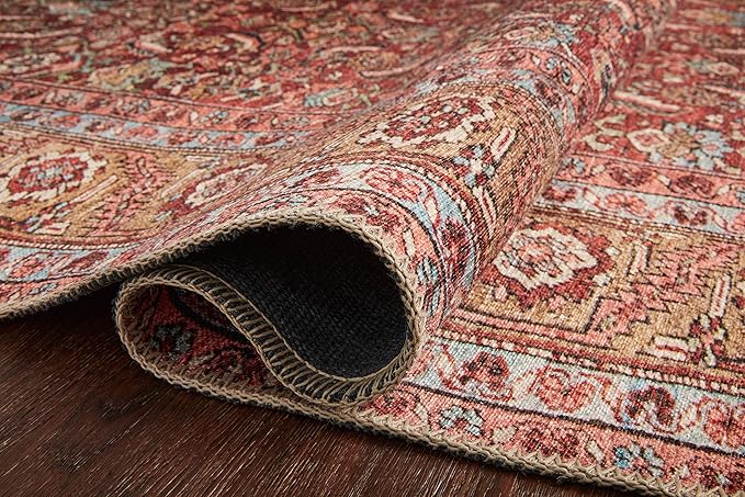 Loloi Loren Collection LQ-06 Red/Multi 5'-0" x 7'-6" Area Rug