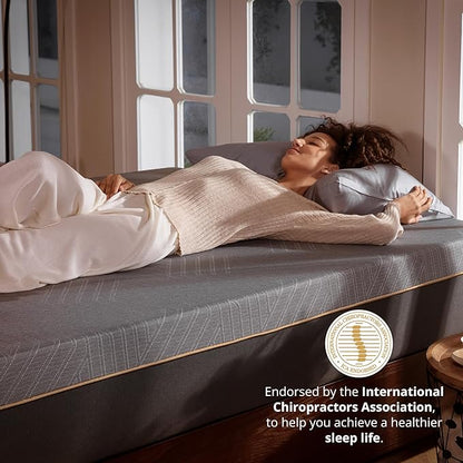 EGOHOME 12 Inch Cal King Memory Foam Mattress for Back Pain, Cooling Copper Gel Bed in a Box, Foam Made in USA, CertiPUR-US Certified, Therapeutic Medium Firm, 72x84x12 Black