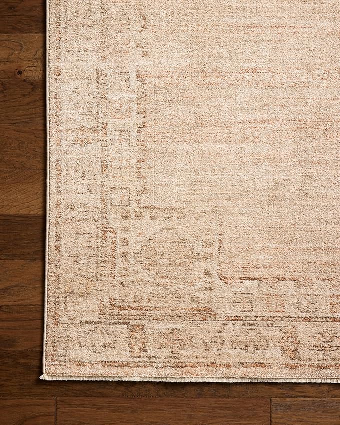 Loloi Chris Loves Julia Palma Collection PLM-02 Spice/Natural 2'-3" x 3'-10" Accent Rug Vintage Style Boho Living Room Bedroom Carpet