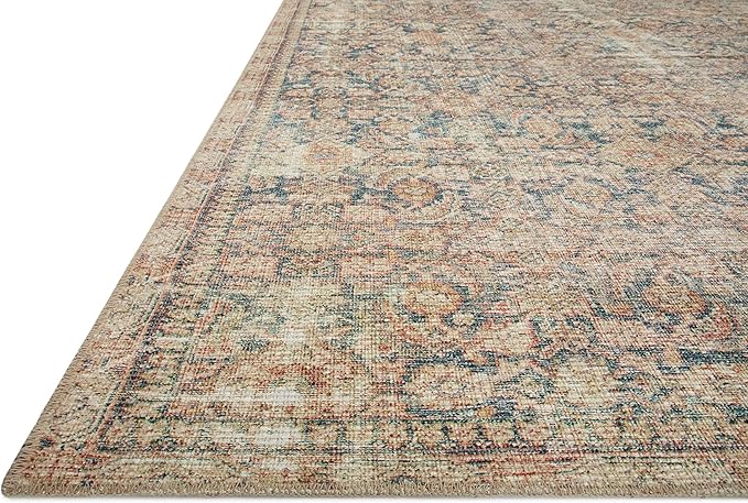 Loloi Angela Rose Aubrey Collection AUB-01 Navy/Multi 7'-6" x 9'-6", .19" Pile Height, Area Rug