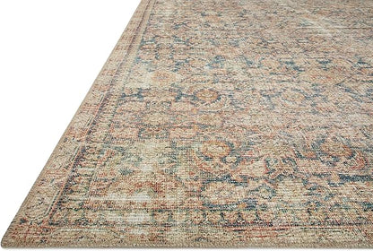 Loloi Angela Rose Aubrey Collection AUB-01 Navy/Multi 7'-6" x 9'-6", .19" Pile Height, Area Rug