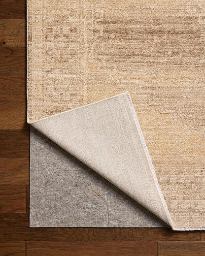 Loloi Chris Loves Julia Palma Collection PLM-07 Wheat/Taupe 5'-3" x 7'-6" Fringe Area Rug Vintage Style Boho Living Room Bedroom Carpet