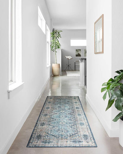 Loloi Skye Collection SKY-03 Denim/Natural 6'-0" x 9'-0" Area Rug